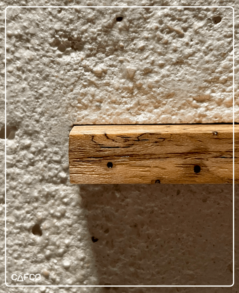 Detalle de textura del concreto CAFCO